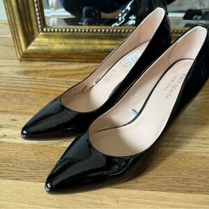 Kate Spade Patent Black Leather Heels 7.5